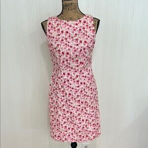 CDC Pink and Red Sheath Mini Dress